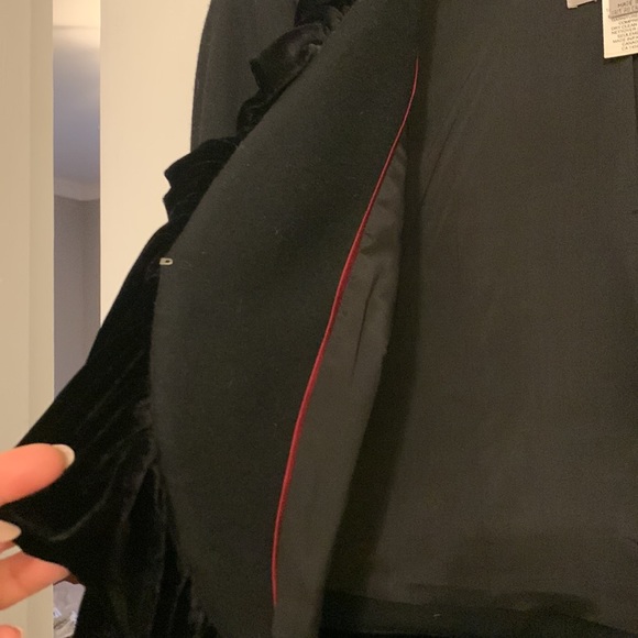 Sunny Choi vintage wool blazer with velvet trim, size 6. - Picture 6 of 6